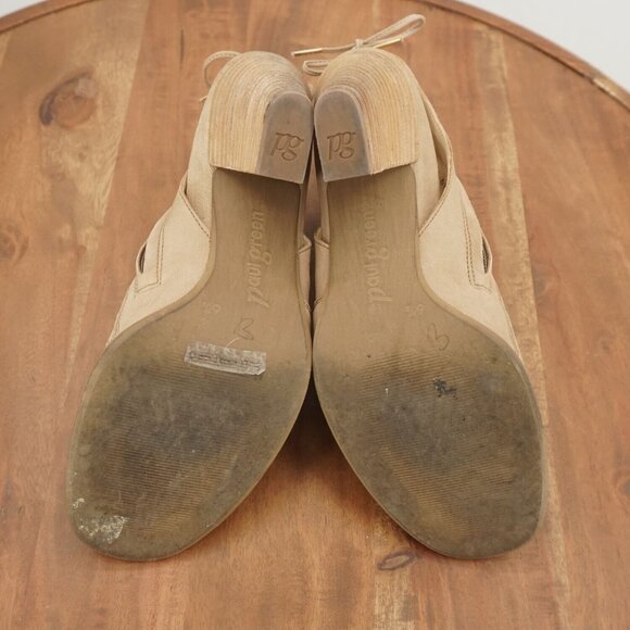 Paul Green Womens Lexi Booties Boots Open Toe Block Heel Beige 6.5 UK / 9 US - Picture 10 of 11